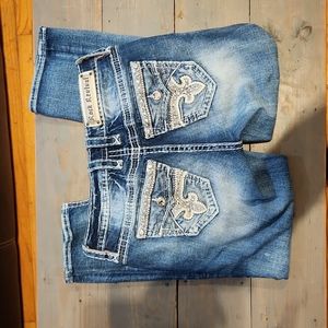 Rock Revival Jeans Glade Easy Crop Size 27